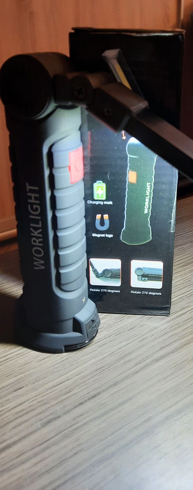 Магнитный складной раскладной фонарь фонарик worklight