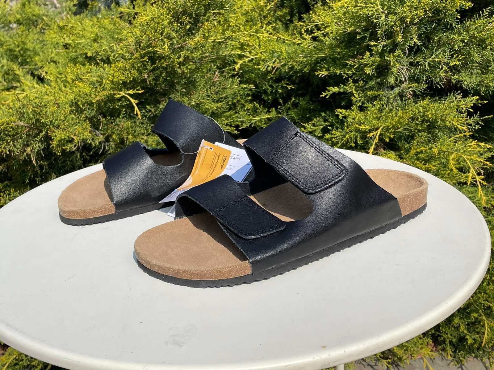 Шлепанцы Tom&Rose сланцы тапочки шлепки Birkenstock кожа вьетнамки