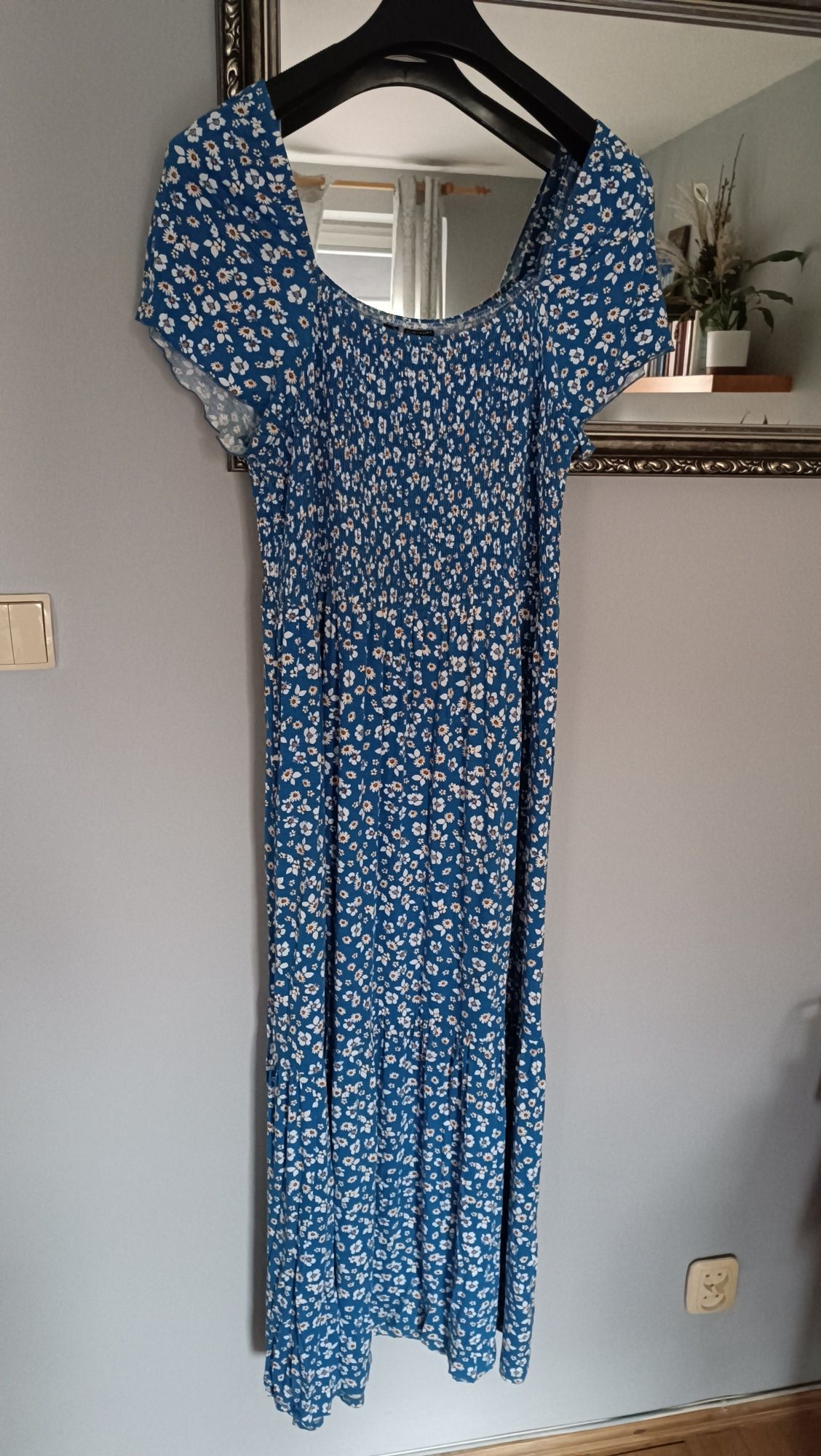Piękna blue  sukienka hiszpanka 44/46