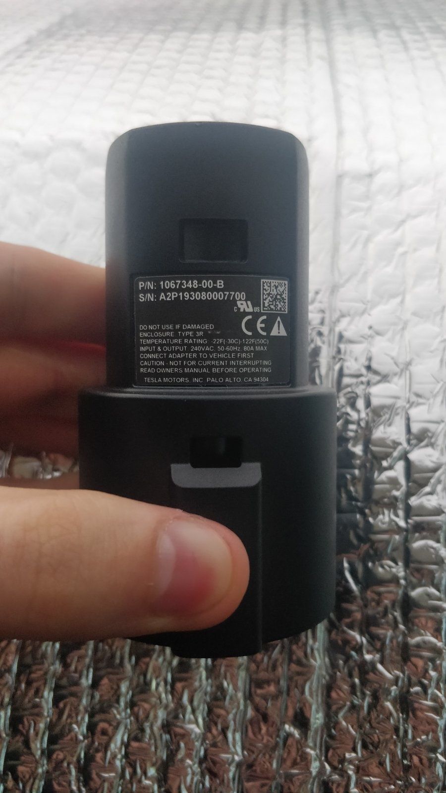 Оригінал Tesla j1772 adapter tsl-02 переходник type1 80A 1067348-00-B