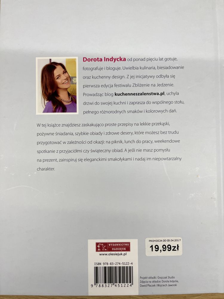 Książka Kuchenna szaleństwa Dorota Indycka