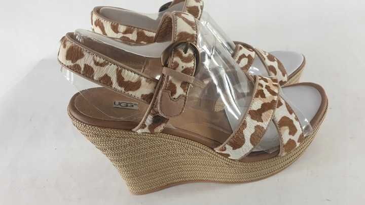 UGG AUSTRALIA sandały damskie  leopard SKÓRA ROZ 40