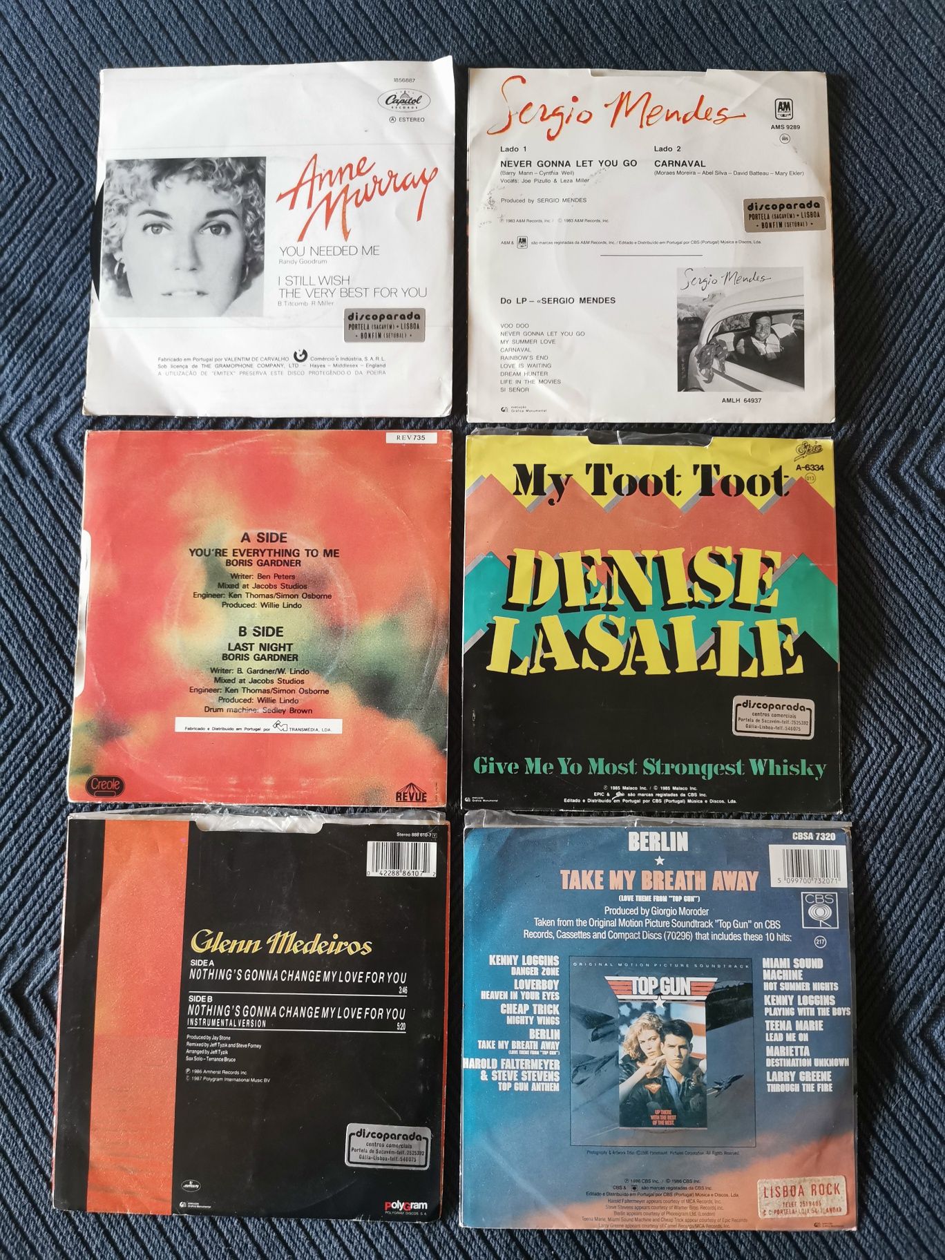 Discos em vinil - singles