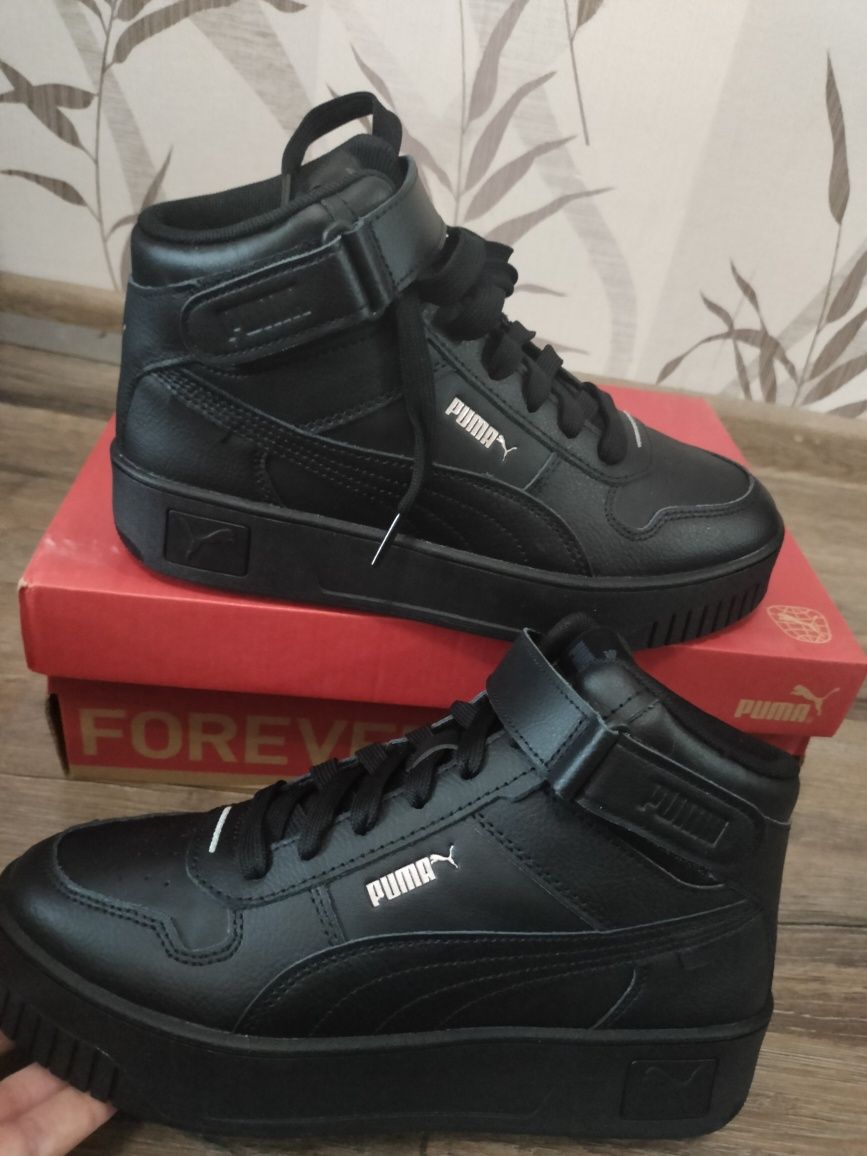 хайтопи cнікерси PUMA Carina Street Mid р 38.5  puma mayra 39оригінал