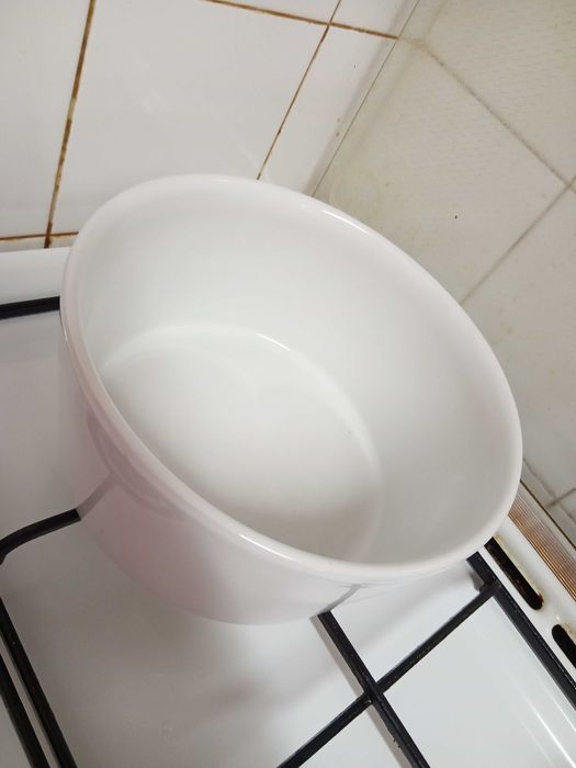 Tigela cerâmica branca multiusos, cozinha refeição