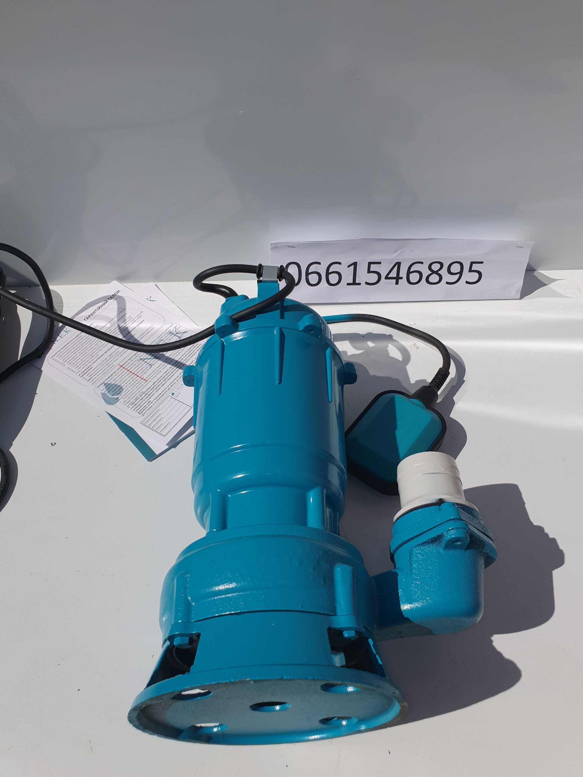 фекальный насос с ножом 2,7 kw подрібнювачем измильчителем дробилкой