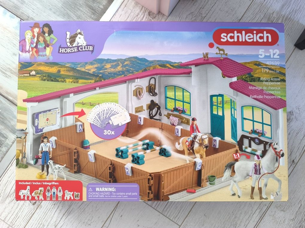Schleich Arena Jeździecka ujeżdżalnia 42639 koń konik