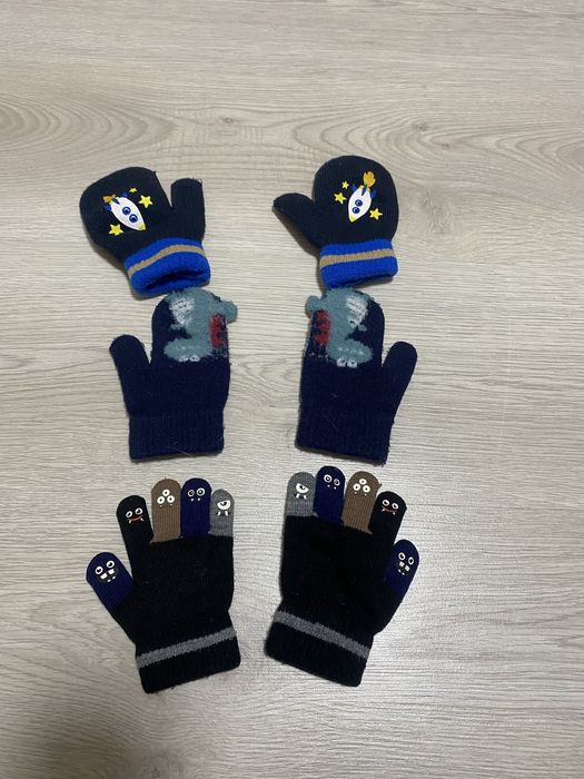Перчатки рукавички  1-3 роки. Ціна за 3 пари