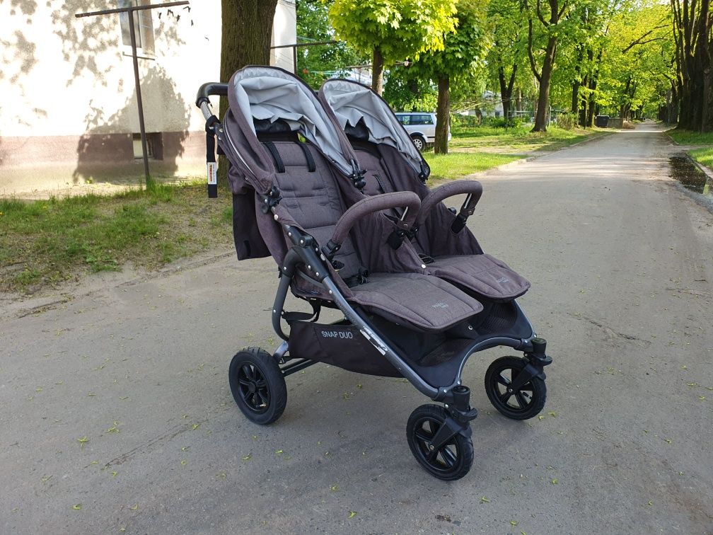 Valcobaby Snap Duo Sport Tailormade Charcoal wózek podwójny