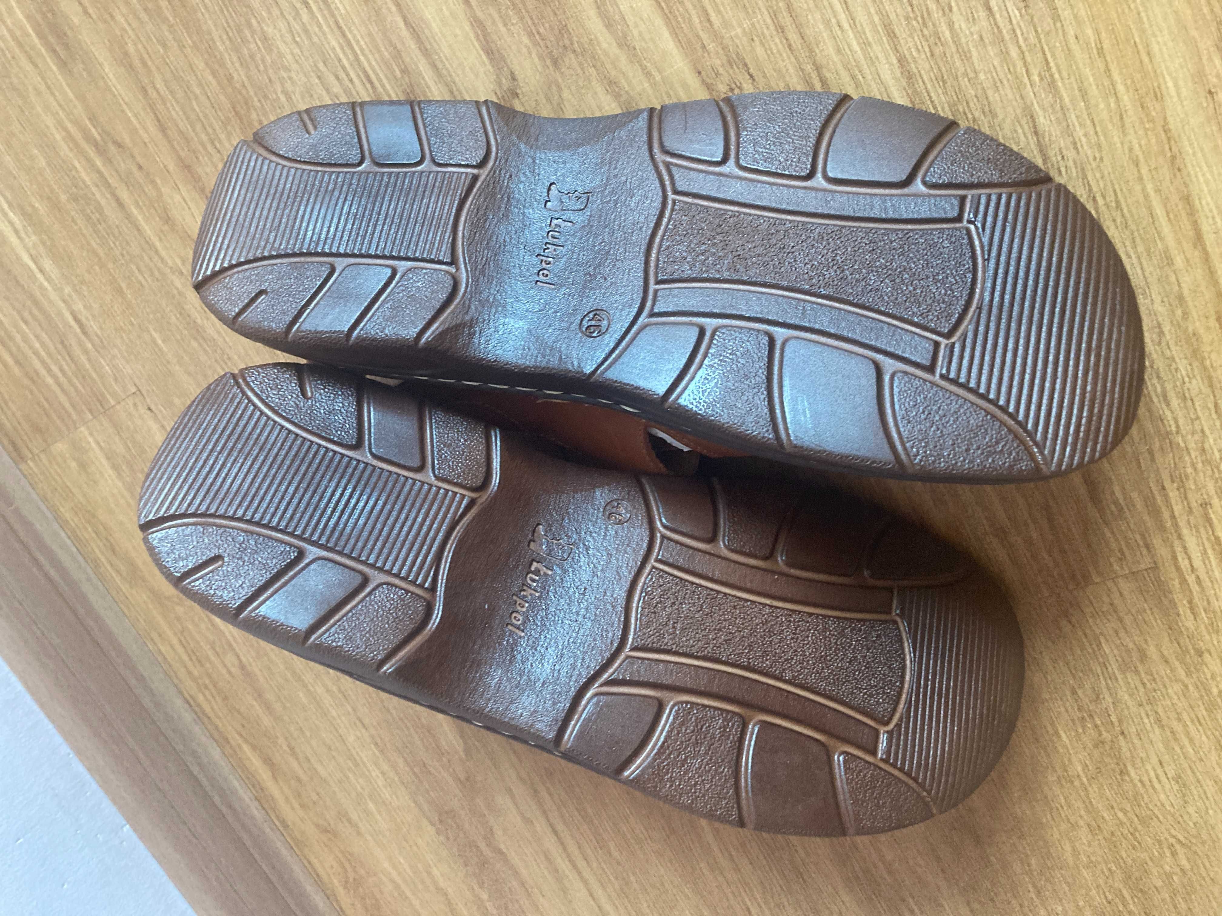 Skórzane sandały męskie roz 46 wkładka 30,5 cm