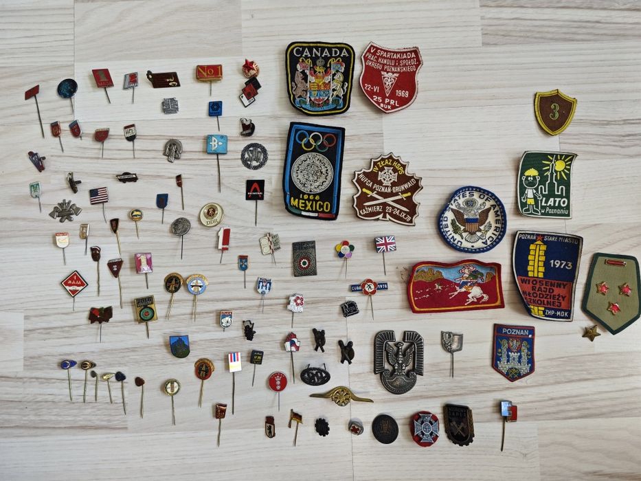 Kolekcja wpinek 90 sztuk_wpinka przypinka