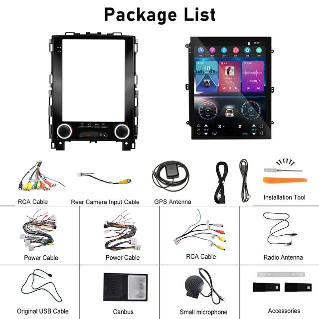 Rádio vertical 9,7" Android Renault Megane 2018-21 GPS Carplay Wi-Fi
