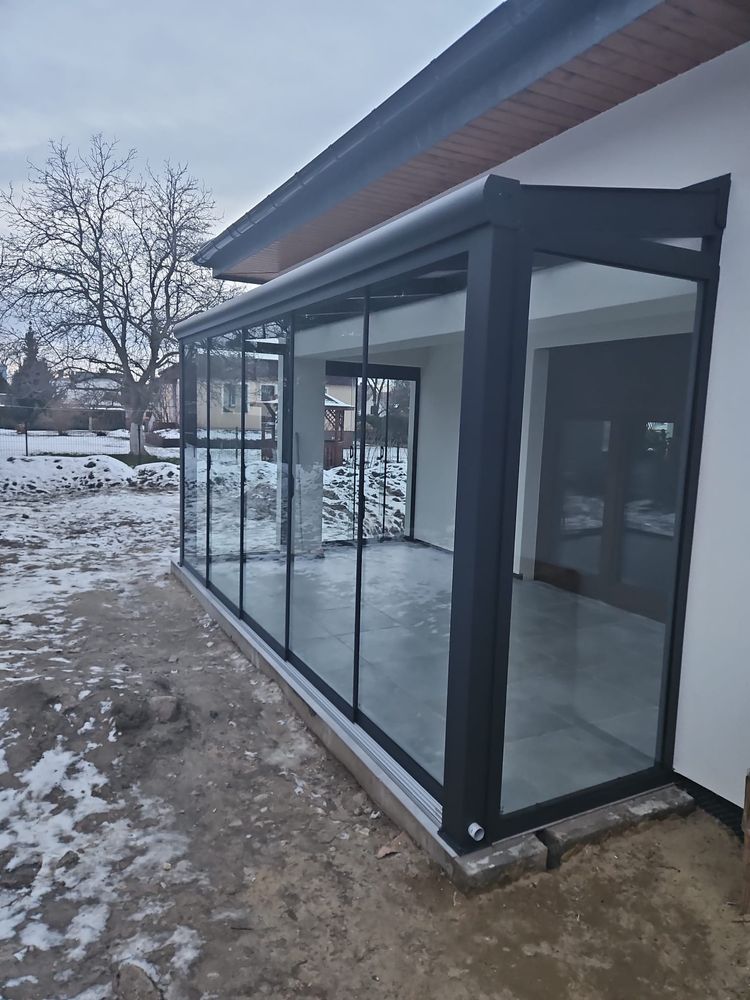 Ogród zimowy, szklany ogród, zadaszenie aluminiowe, łó