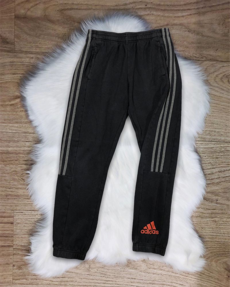Spodnie dresy Adidas 3 stripes paski rozmiar S czarne