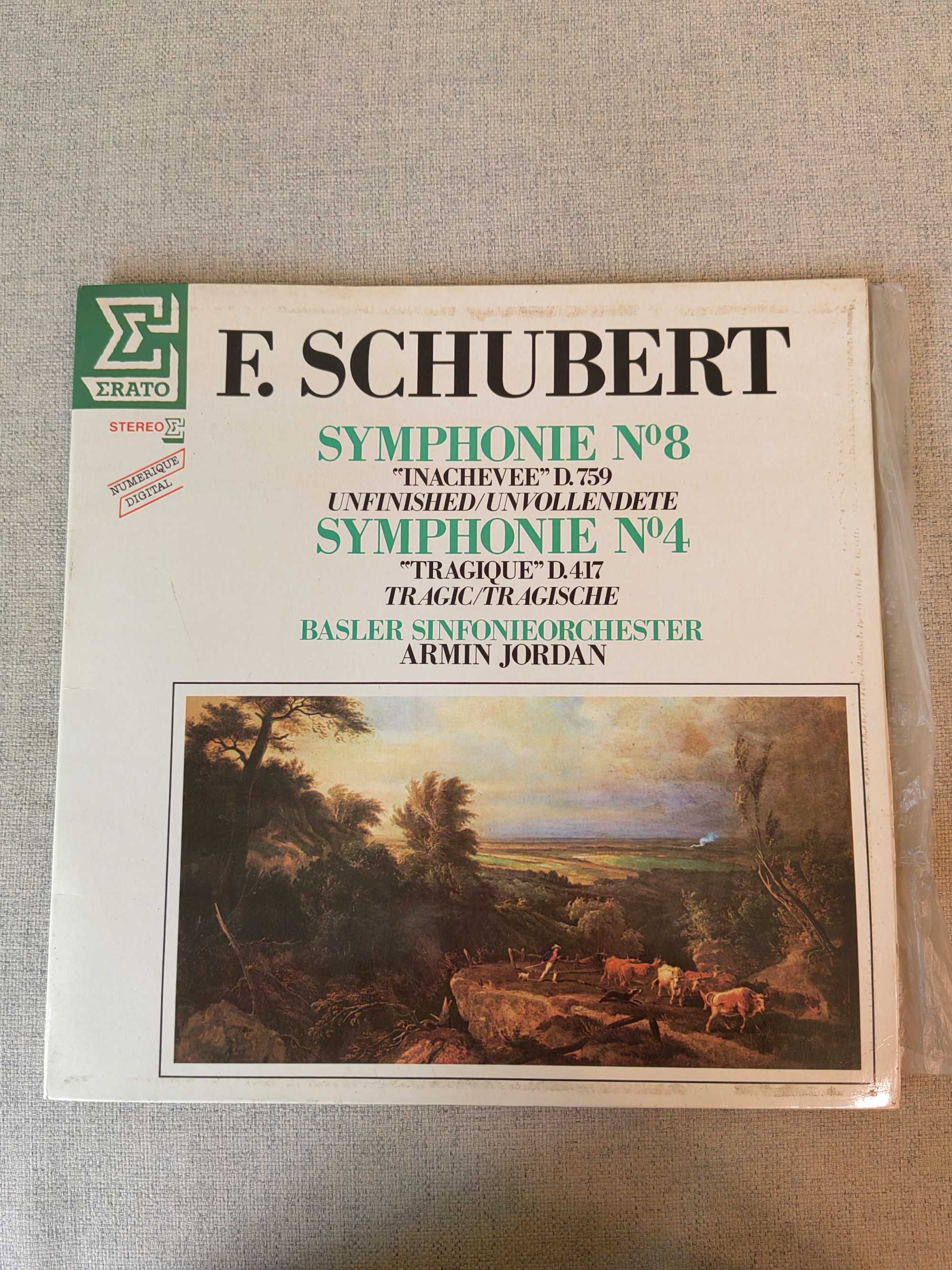 Vinil LP de Schubert "Sinfonia n.8 e n.4"