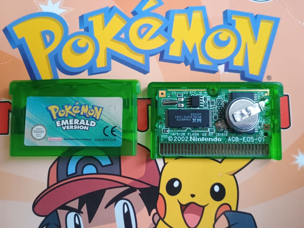 Pokémon Emerald (GBA) – Oryginał – Nowa Bateria – Angielska Wersja