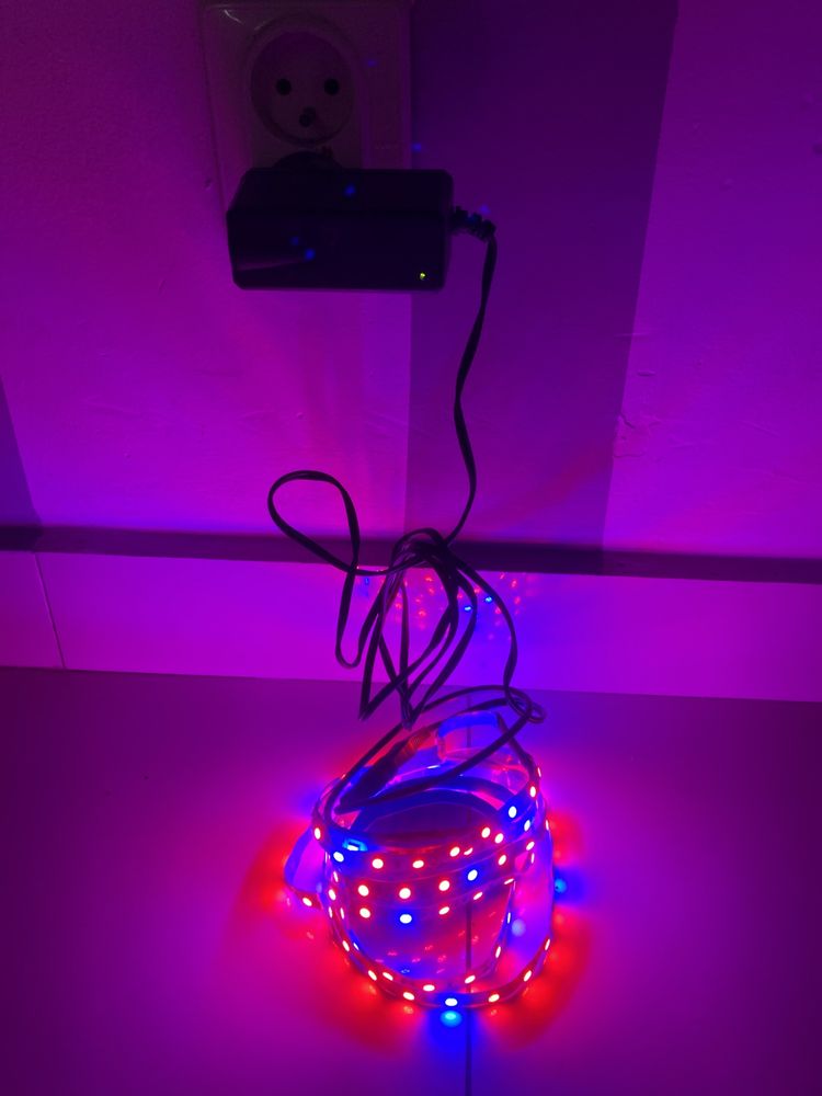 Taśma LED do wzrostu roślin 2 m IP20 z zasilaczem!