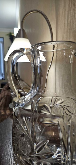 Вінтажний богемський кришталевий графін із 90-х