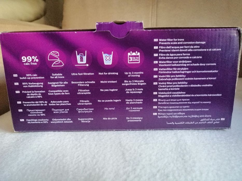 Dzbanek (filtr) do wody do żelazka, stacji parowej  Philips Iron Care