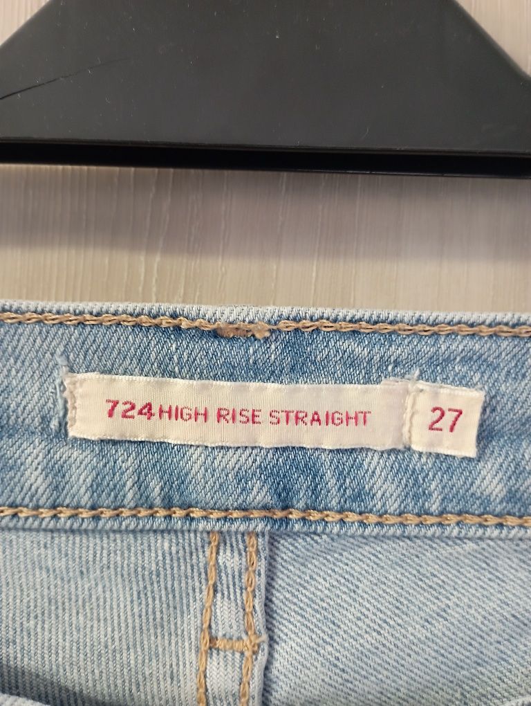 Джинси джинсы levis 424 high rise straight 27 розмір