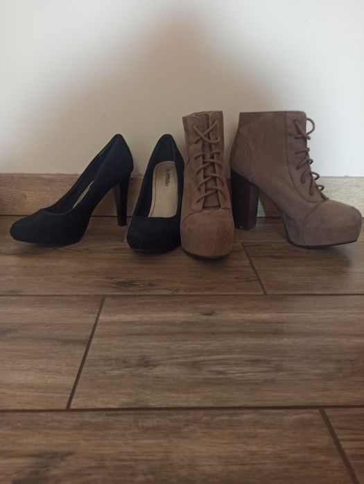 Buty na wysokim obcasie rozmiar 38