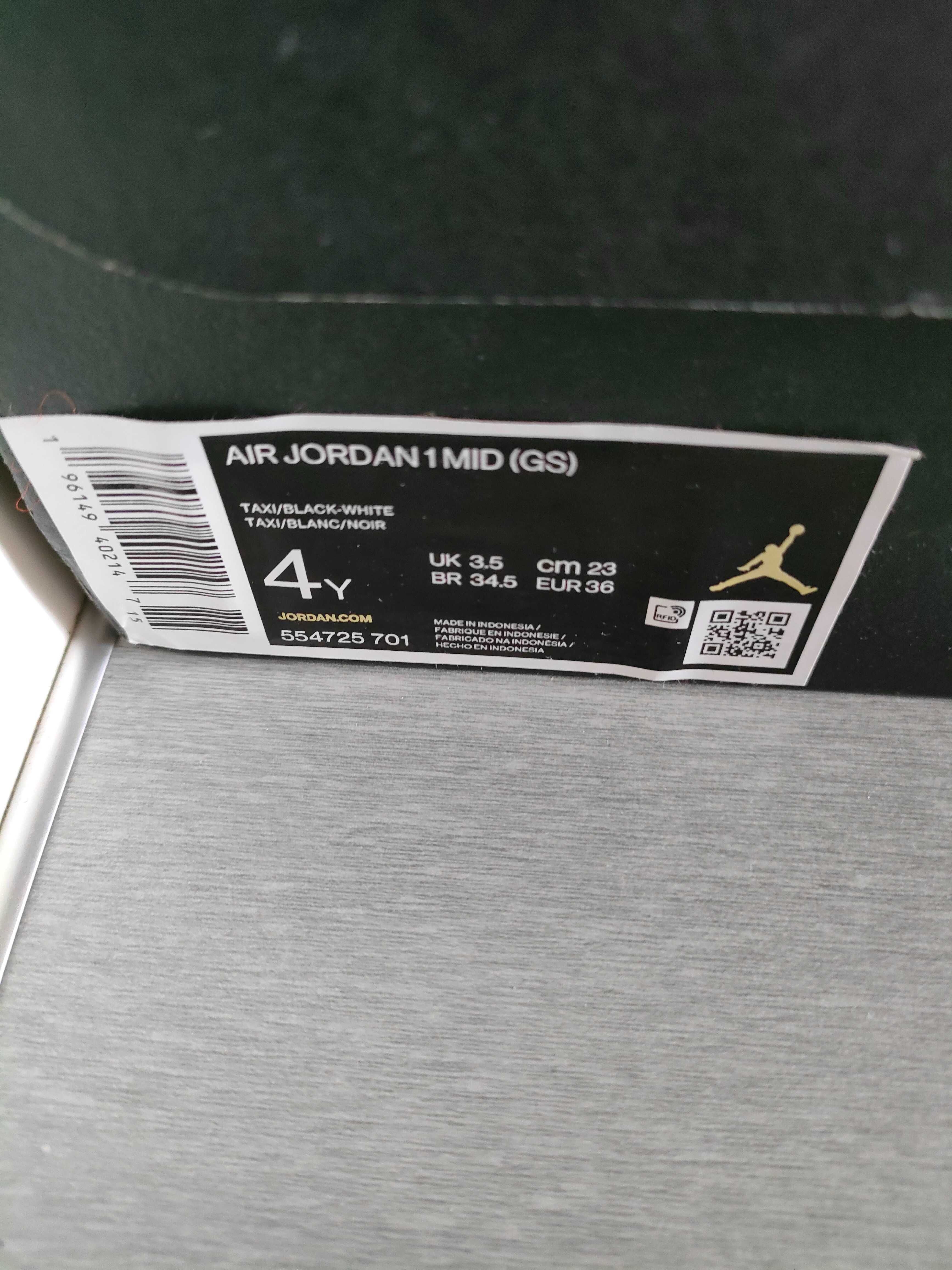 Buty nike air jordan 1 mid taxi 36