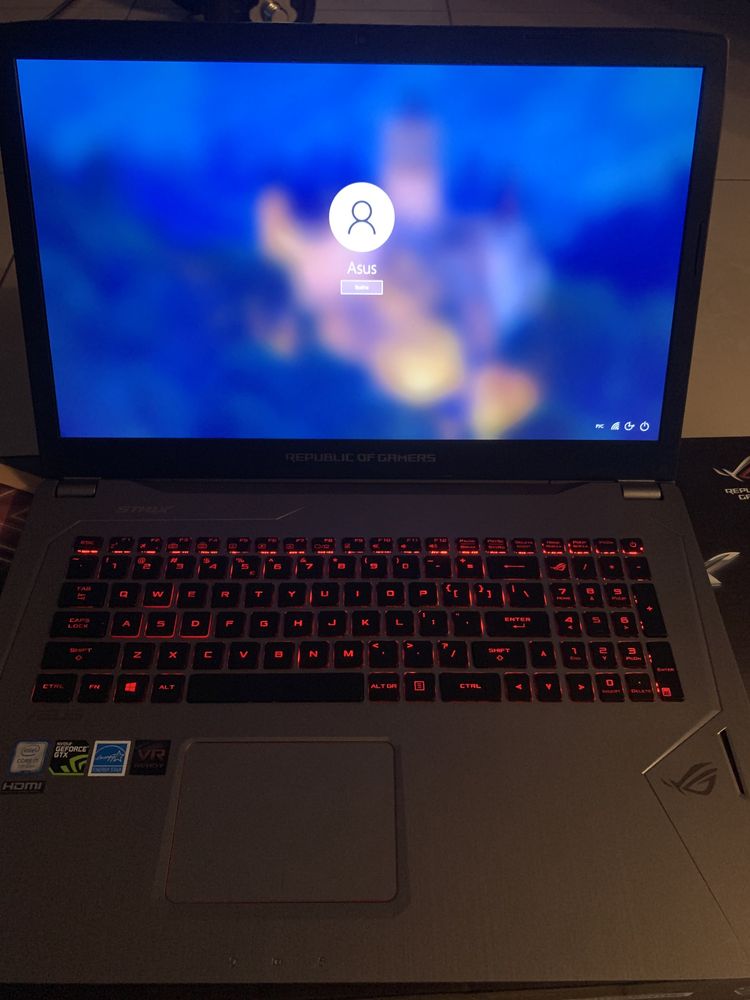 Asus Rog Strix GL702VM 17,3 i7 GTX 1060 6GB RAM 32 GB