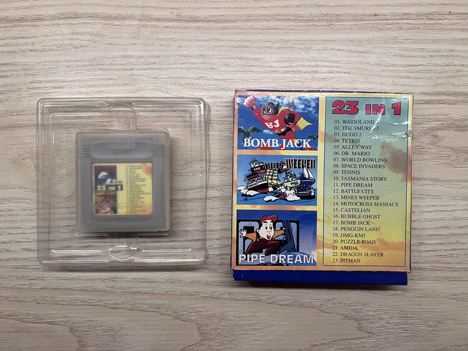 Game Boy Pocket + 23 in 1. Caly zestaw, unikat!