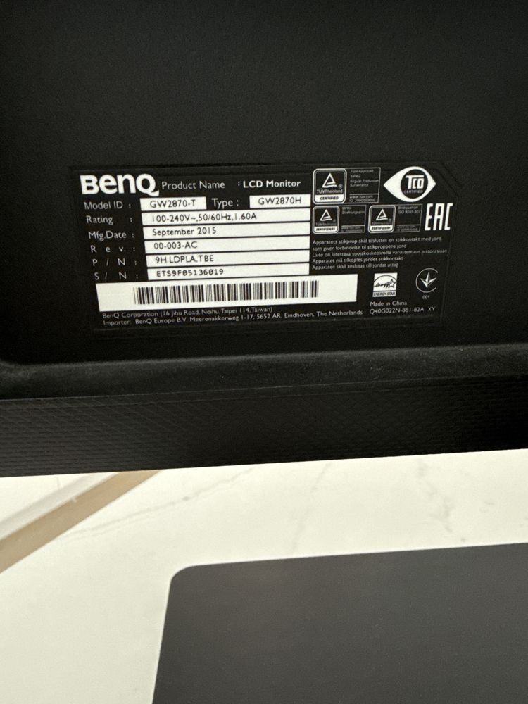 Monitor benq gw2870