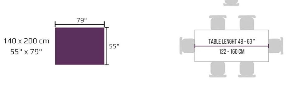 Obrus winylowy w stylu marokańskim 200x140cm B382