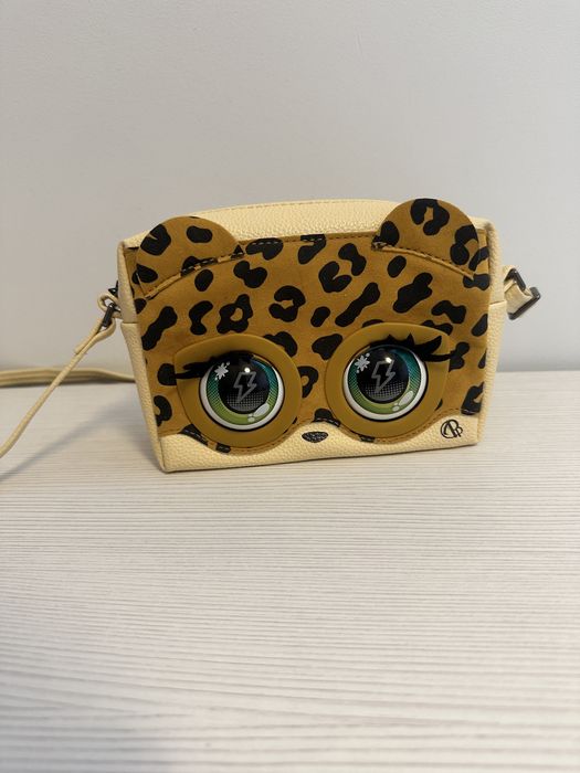 Spin masters purse pets interaktywna torebka leopard lampart beż