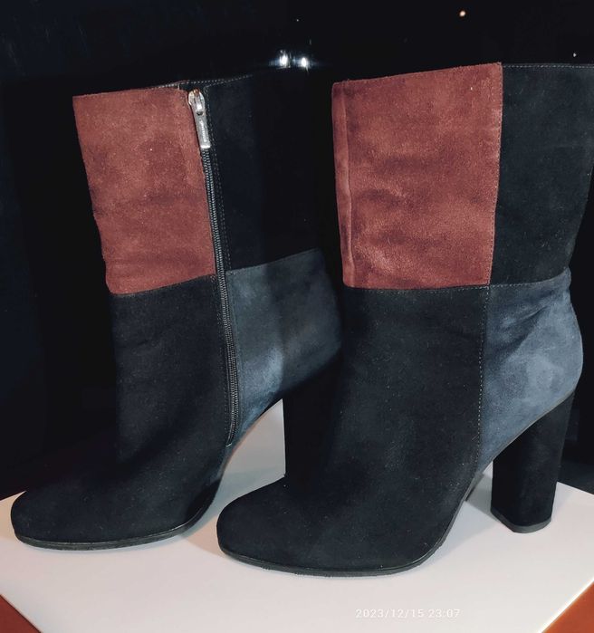 Piękne zamszowe botki Gino Rossi