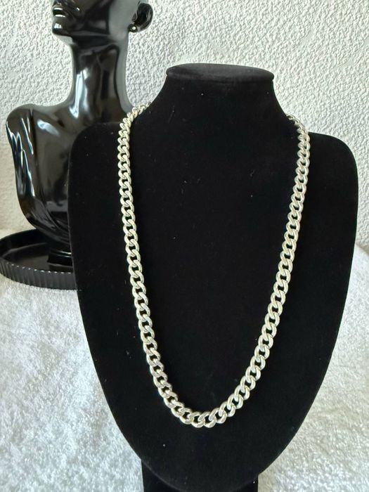 Srebrny łańcuszek 925, 50 cm, waga 59.8 g, gruby męski splot