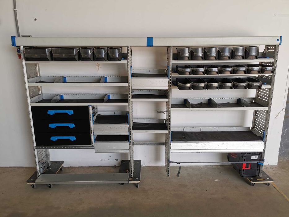 Zabudowa serwisowa warsztatowa regał samochodowy serwisowy SORTIMO
