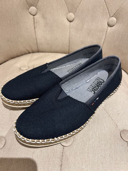 Rieker espadryle damskie granatowe 38 jak nowe