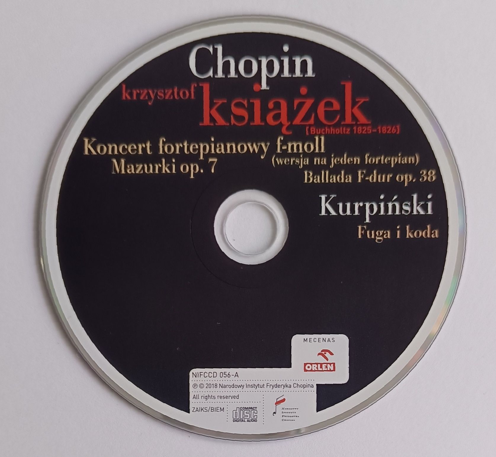 Chopin Książek Piano Concerto Mazurkas op. 7  Kurpiński