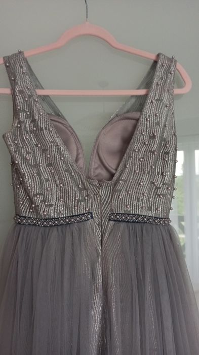 Sukienka wieczorowa tiulowa balowa wesele maxi studniówka