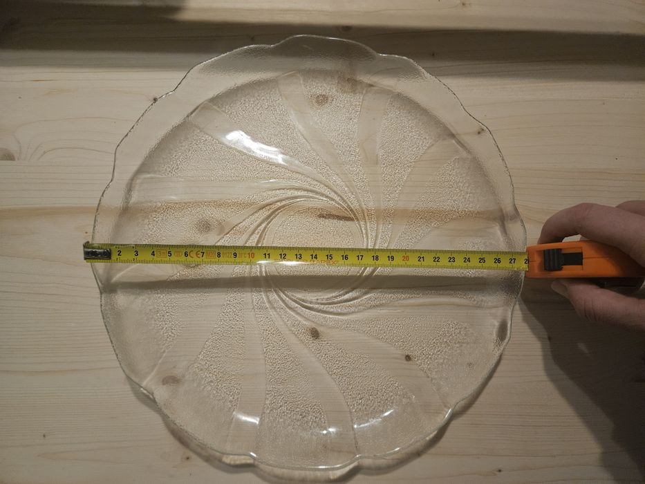 Prato de bolo de vidro 28cm