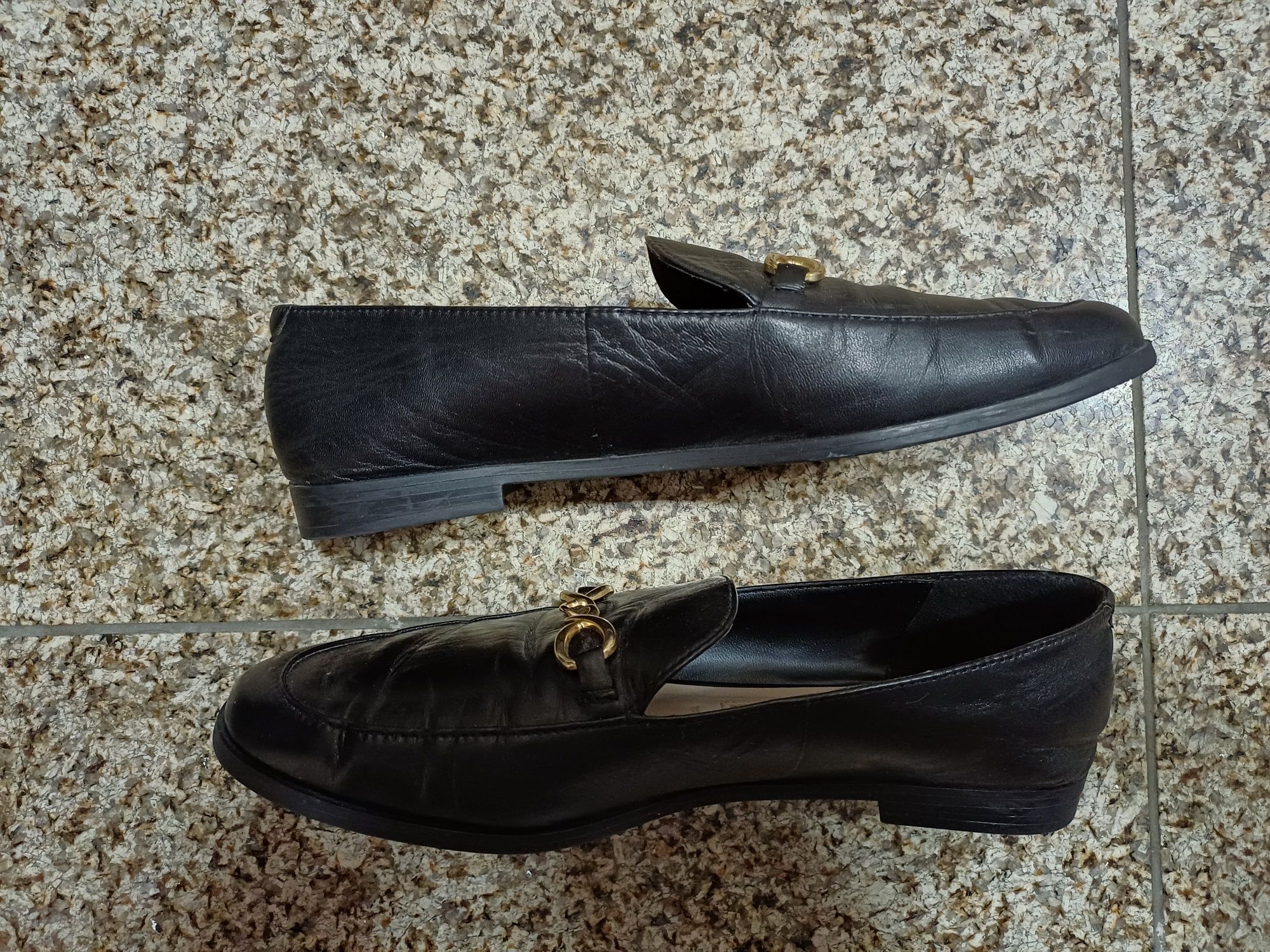 Mocassins pretos da zara