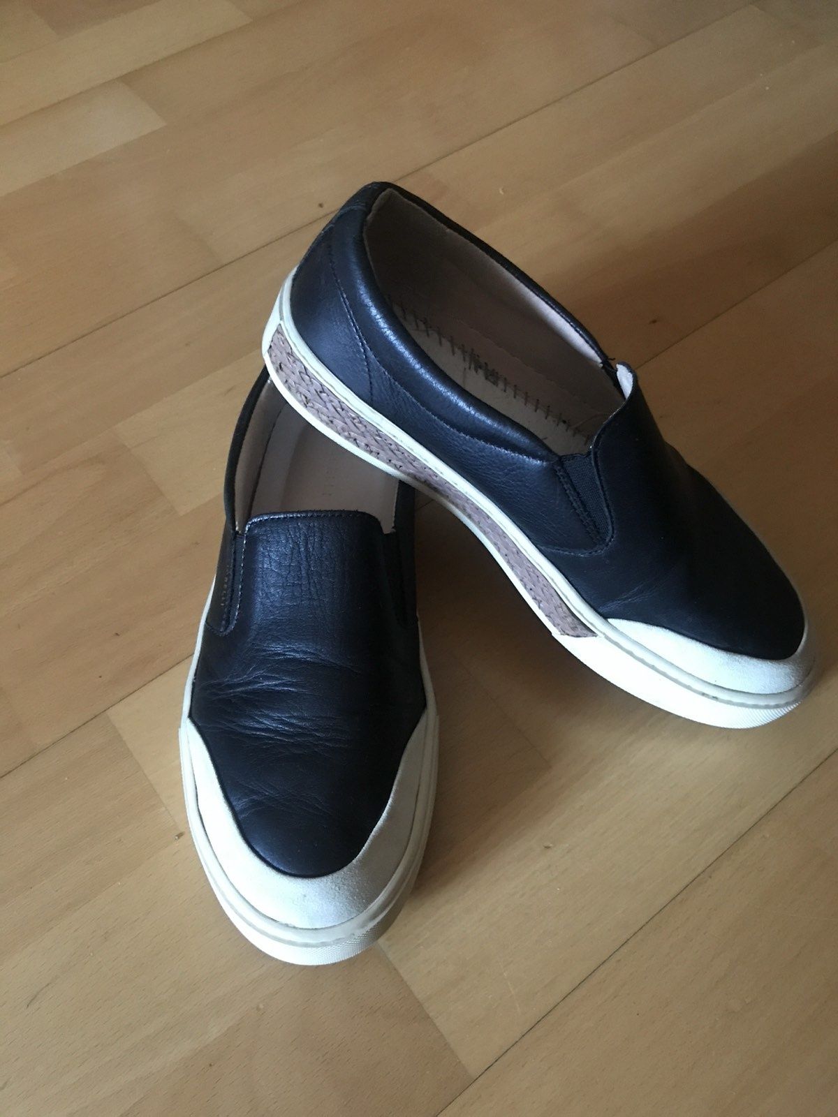 Мокасины слипоны кроссовки  DKNY кожа