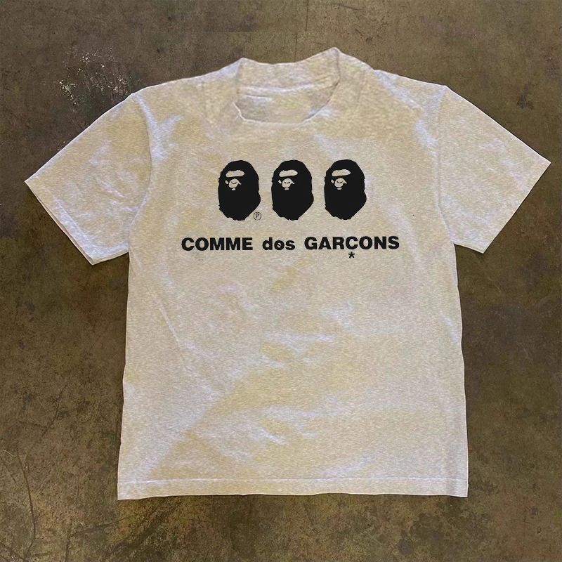 футболка Bape cdg