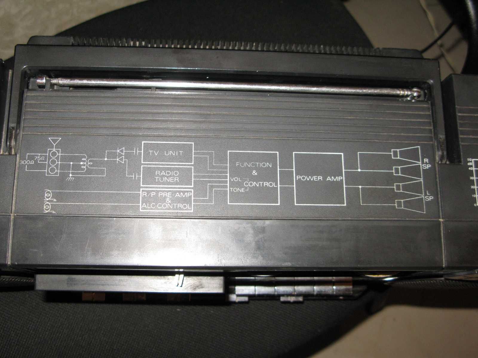 Телерадиомагнитола TV-RADIO-CASSETTENRECORDER model no. TV-123