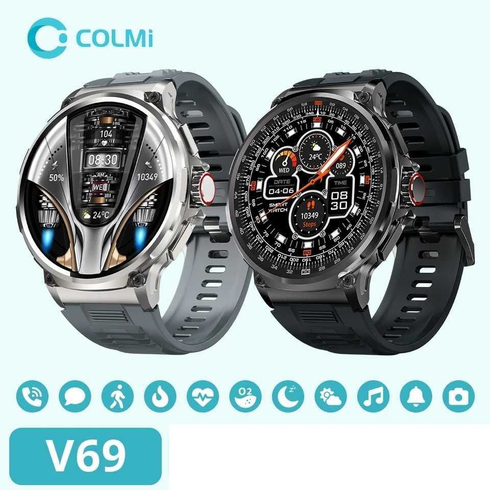 Mega duży smartwatch COLMI V69 1,85 cala menu PL.