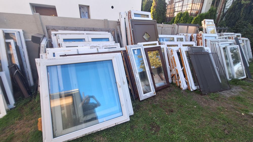 Okna PCV z demontażu, różne rozmiary