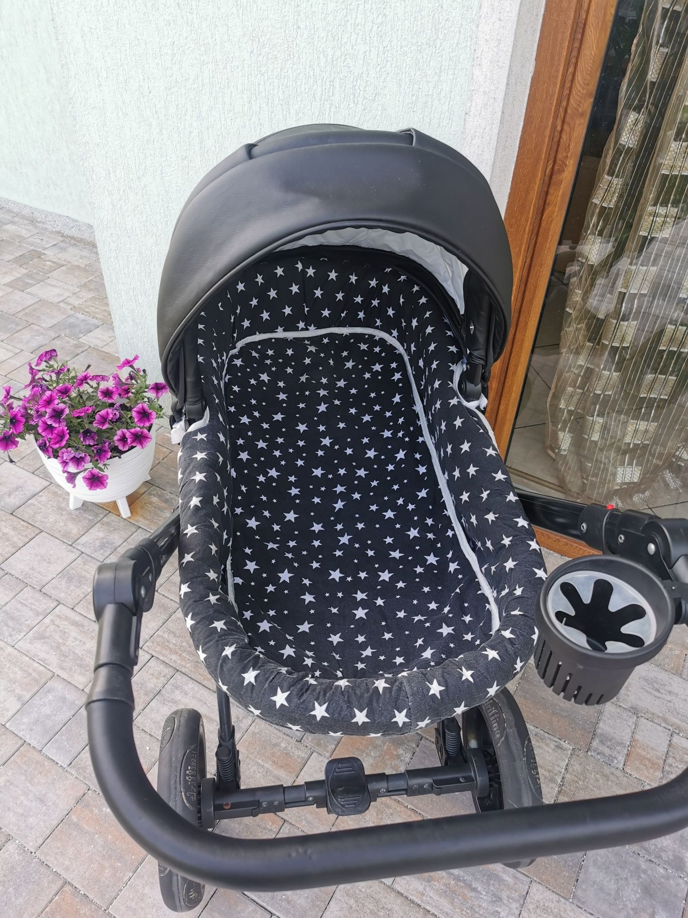 Wózek ekosóra czarny 2w1 Wysyłka