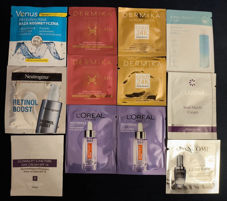 Kremy Loreal Dermika Lancome Clarena Neutrogena Charmine Rose Venus