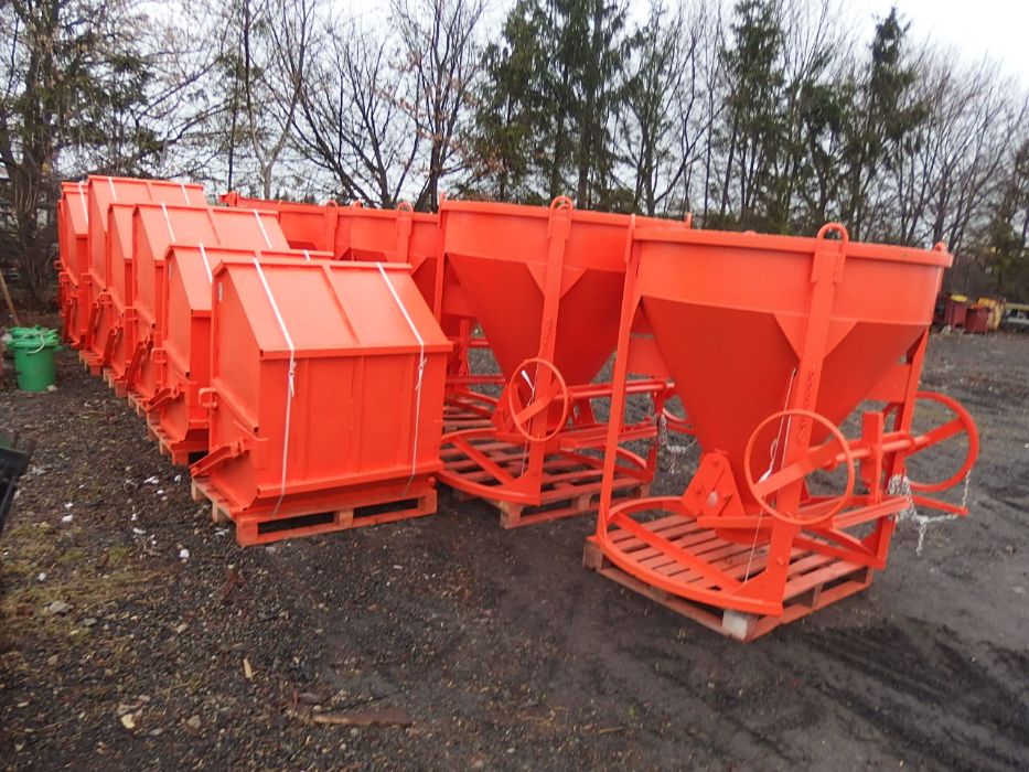Pojemnik zbiornik kastra dźwigowa betonu gruzu śmieci EICHINGER 1000L