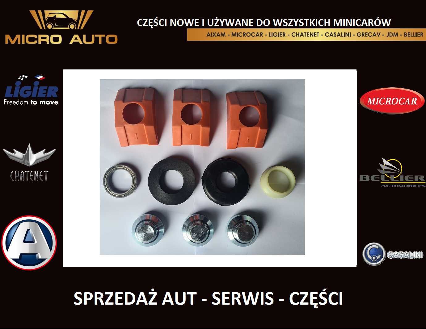 Zestaw naprawczy wariatora Aixam Microcar Ligier Grecav Bellier 654