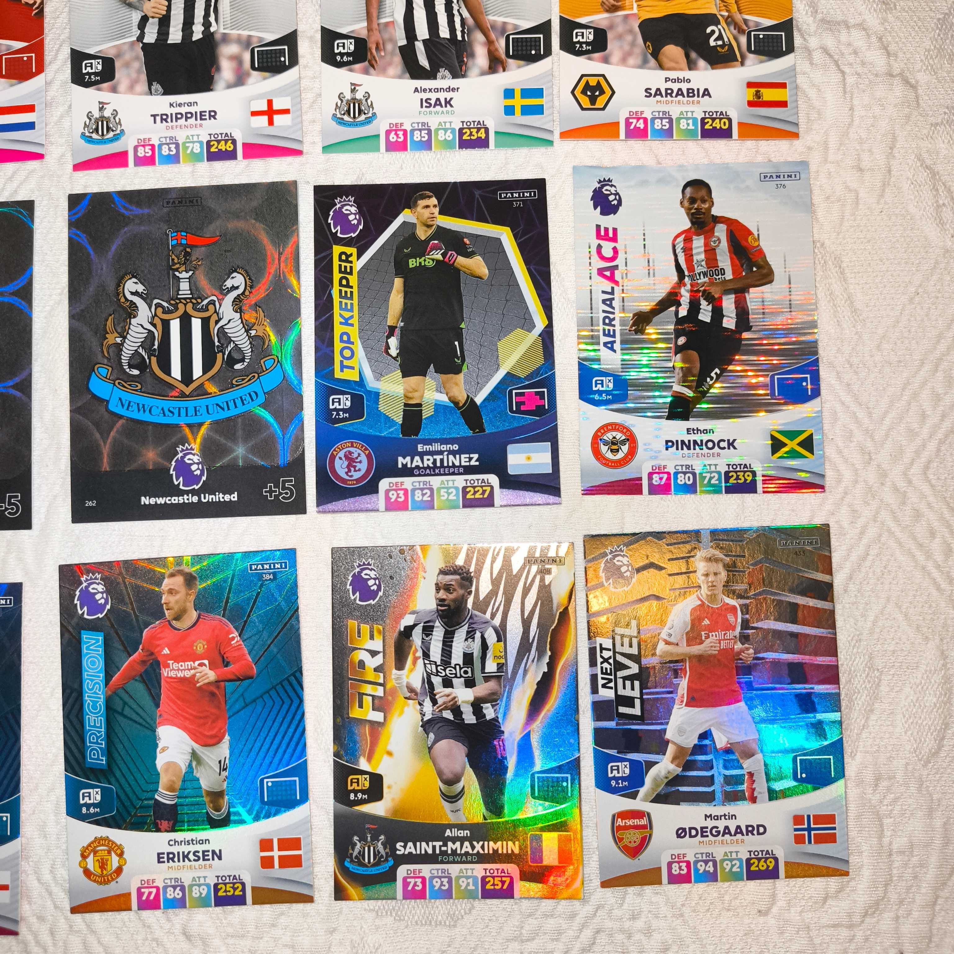 16 Cartas Adrenalyn Premier League 2024