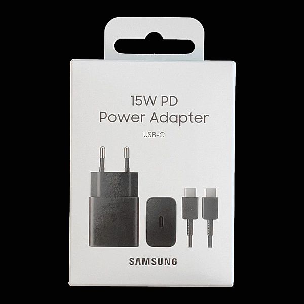 Samsung ładowarka sieciowa USB Typ C 15W PD AFC + kabel USB Typ C czar